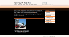 Desktop Screenshot of fairmountredimix.com