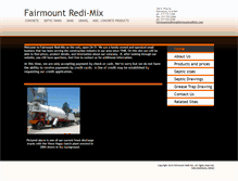 Tablet Screenshot of fairmountredimix.com